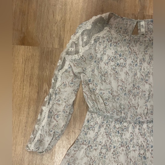 Free People Charlotte Floral Chiffon Midi Dress - Picture 7 of 12